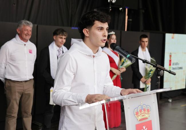 El pregonero durante su intervención