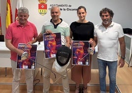 Acto de presentación del Campeonato Regional de Esgrima en el Ayuntamiento de Arroyo
