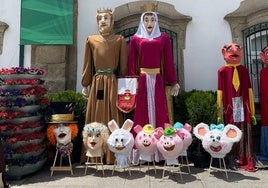 Gigantes y cabezudos de Arroyo de la Encomienda en Braga