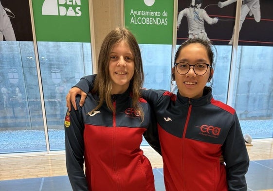Greta Quirós y Lucía Alonso en el Torneo celebrado este domingo