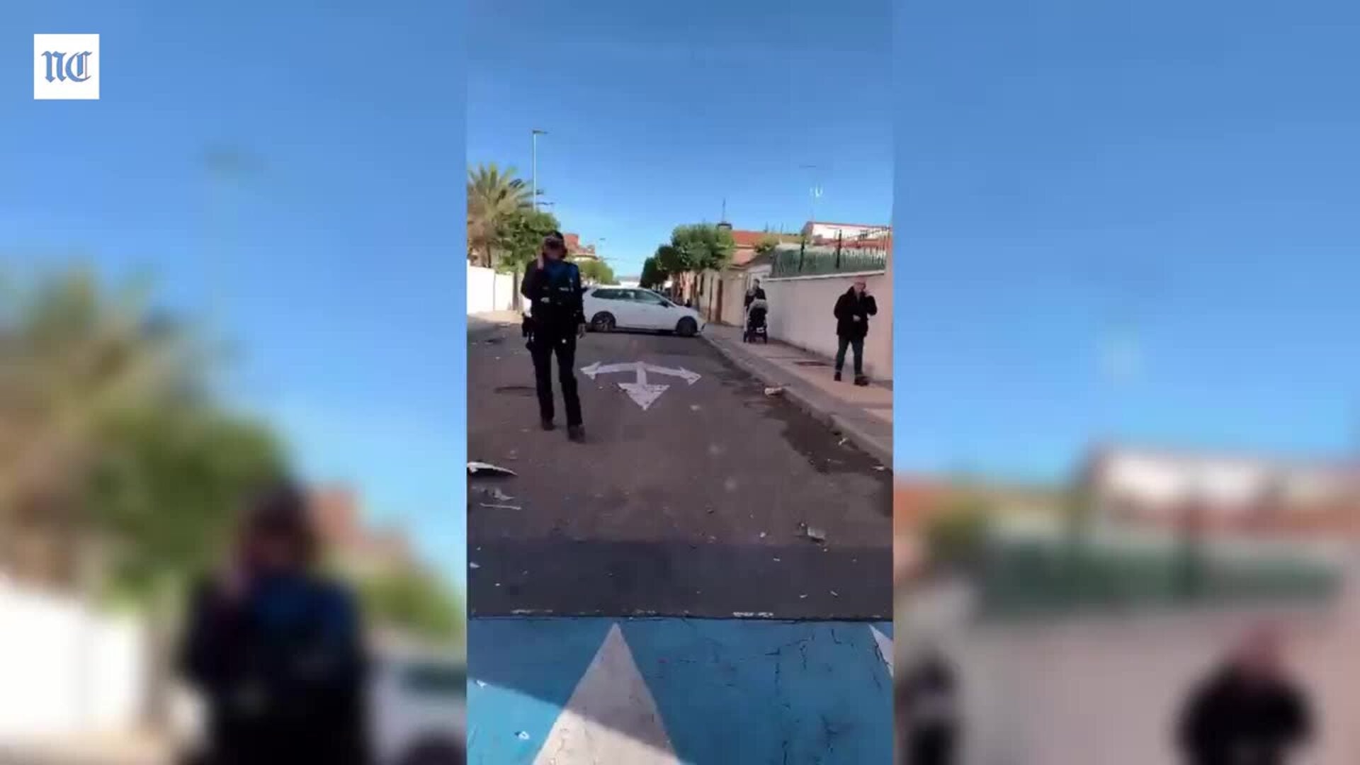 Aparatoso accidente múltiple en Arroyo de la Encomienda