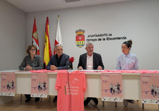 Acto de presentación de la Marcha del Cáncer, celebrado este lunes en Arroyo