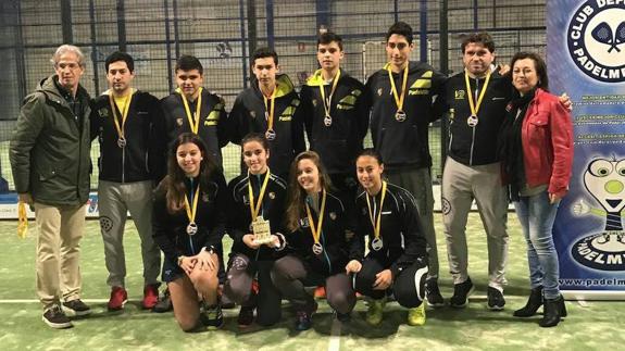 Equipo cadete del Padeld10z. 