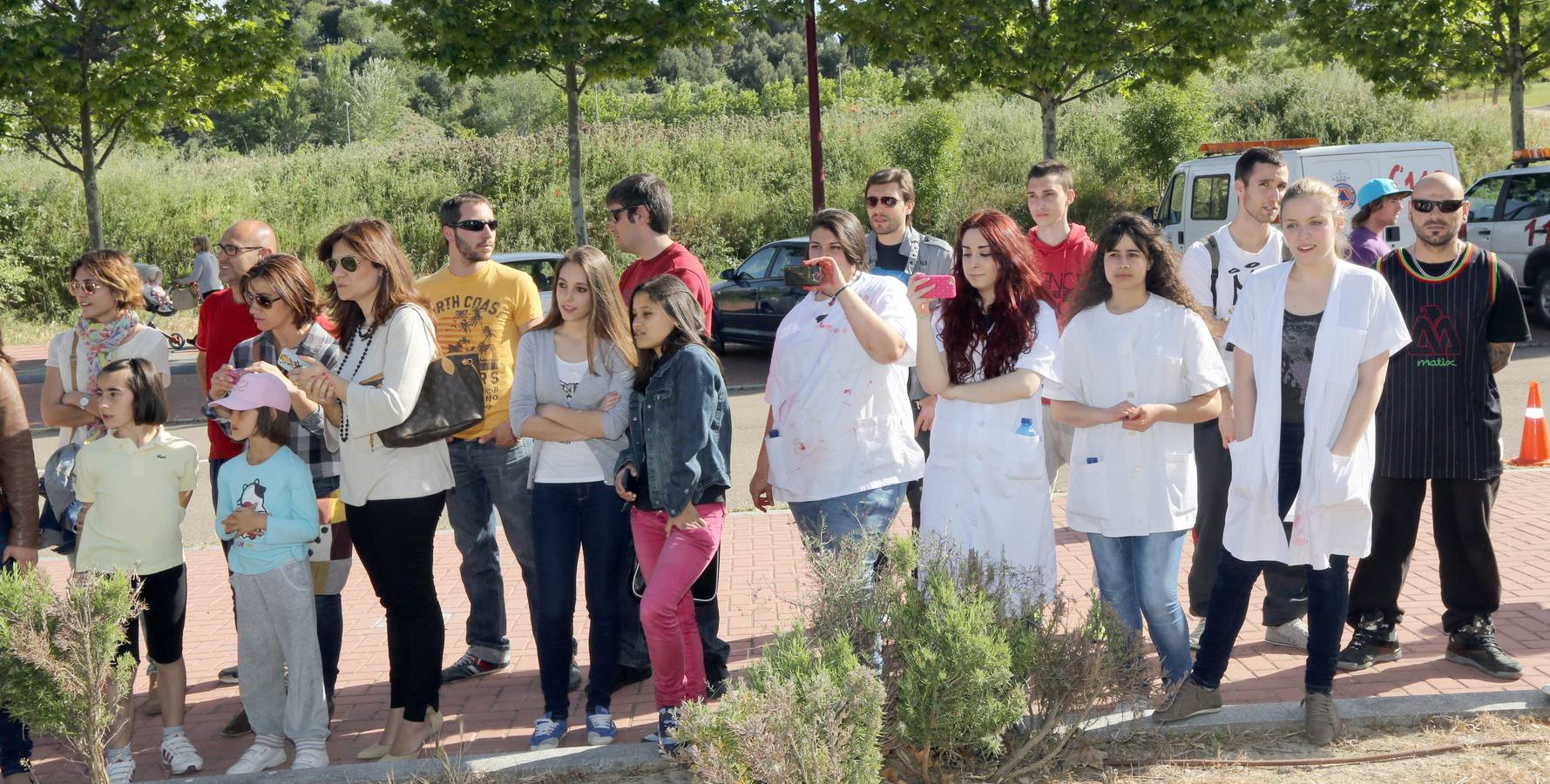 Simulacro de accidente en Villa del Prado
