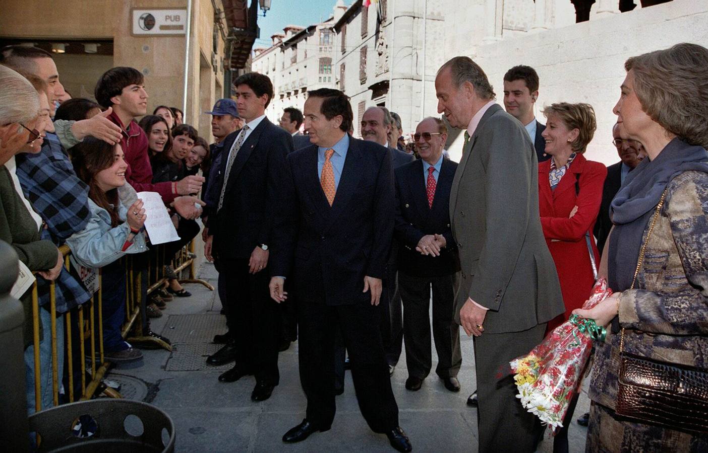 El Rey y el Príncipe en Segovia