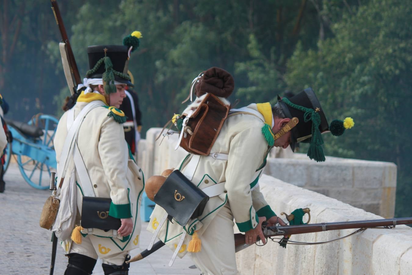 Recreación de la batalla de las tropas napoleónicas de 1808 en Torquemada (1/2)