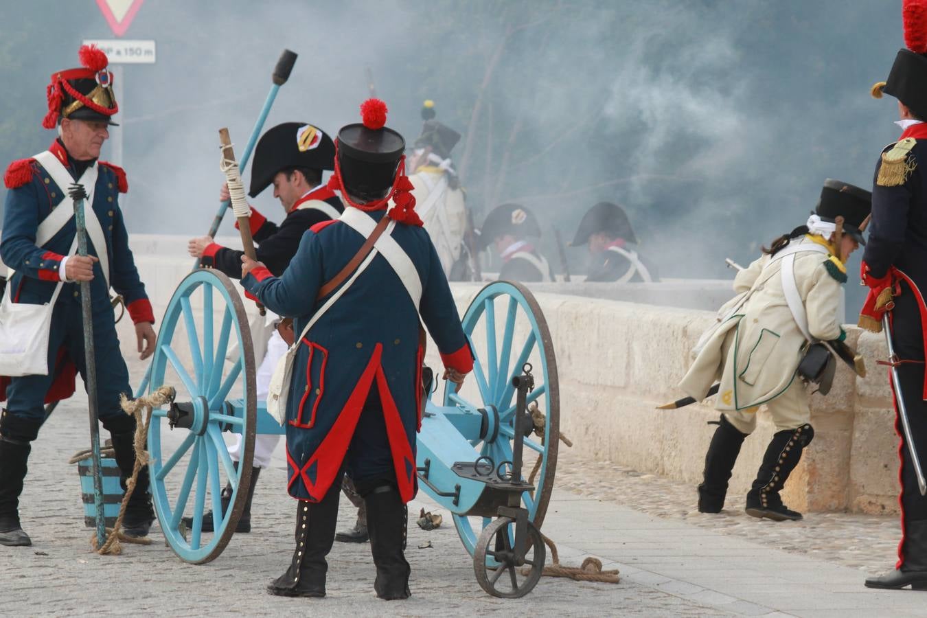 Recreación de la batalla de las tropas napoleónicas de 1808 en Torquemada (1/2)