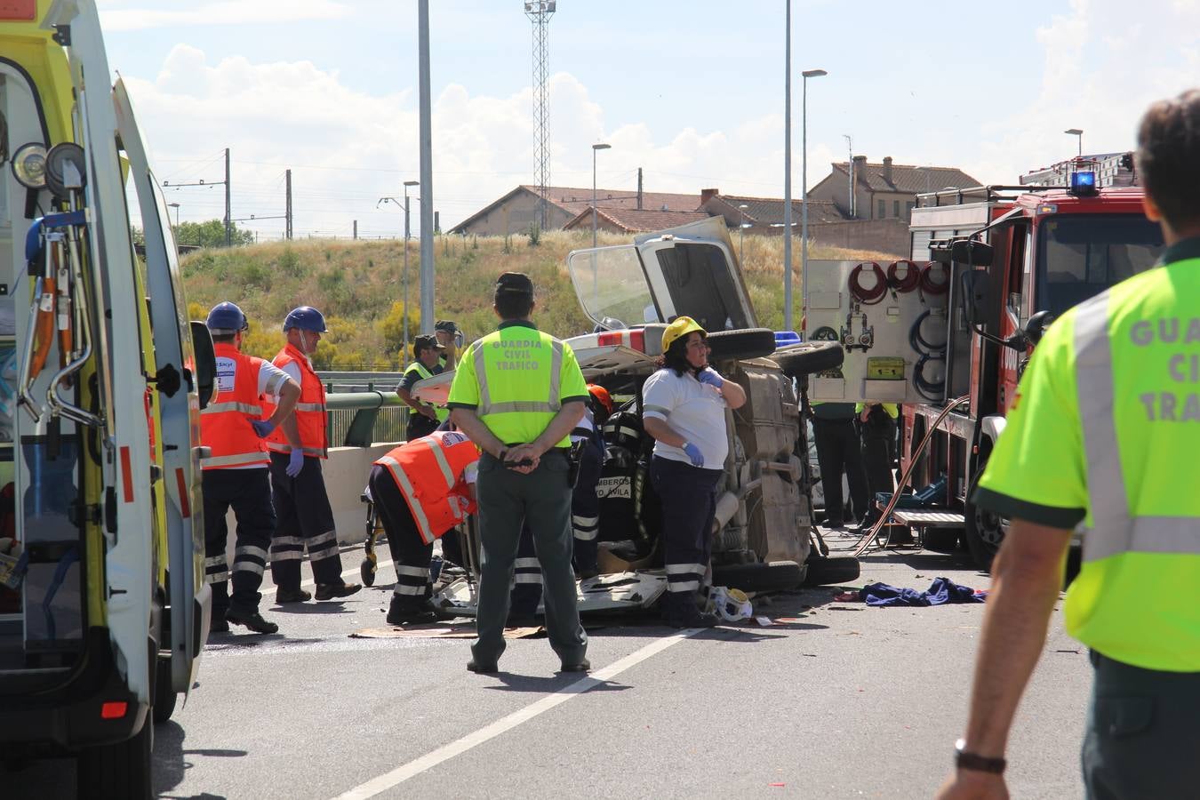 Tres heridos en un accidente de tráfico en Arévalo