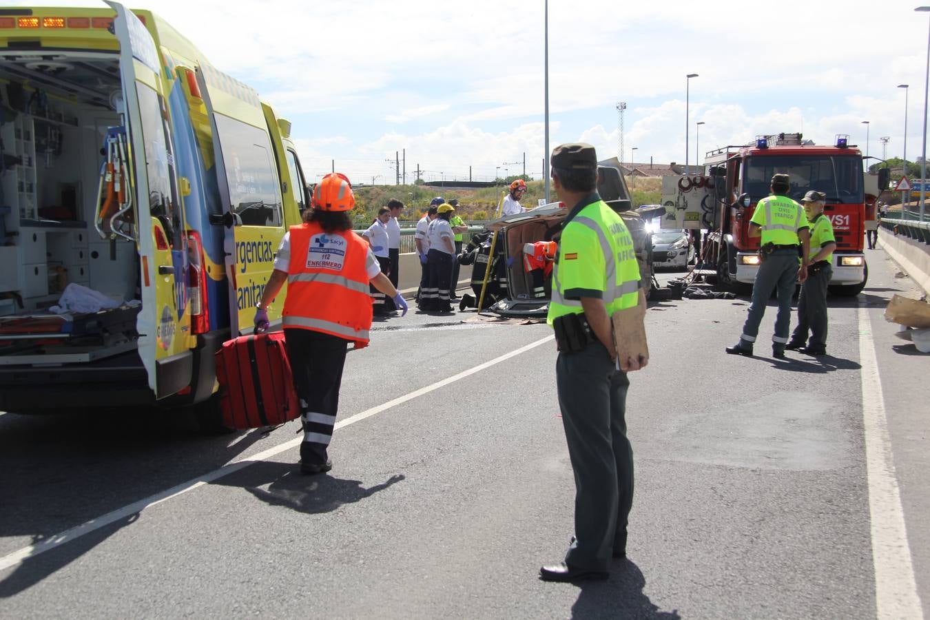 Tres heridos en un accidente de tráfico en Arévalo