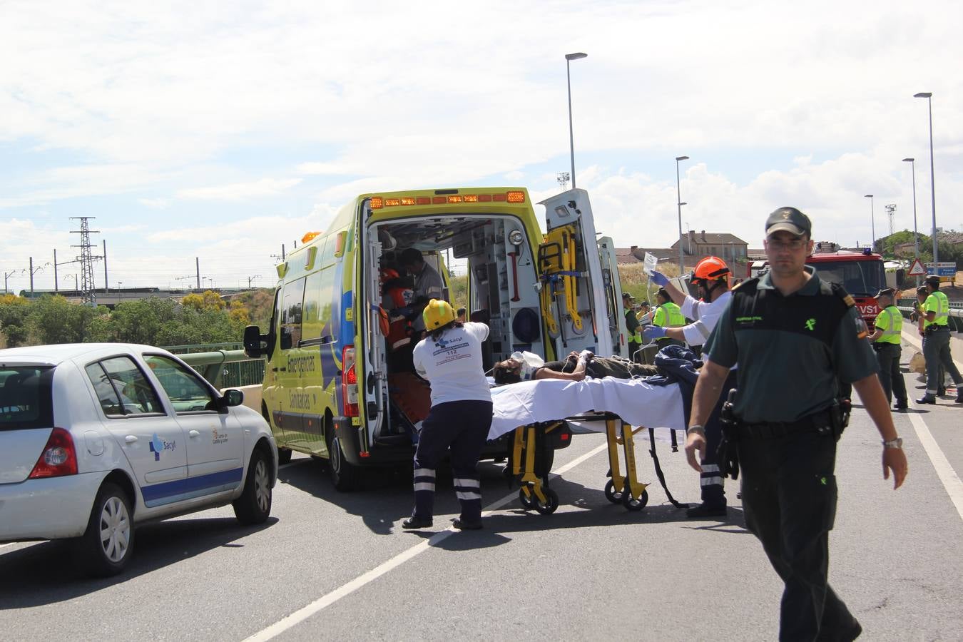 Tres heridos en un accidente de tráfico en Arévalo