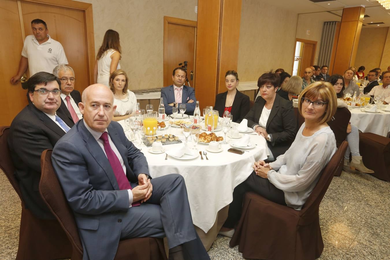 Invitados al Foro Económico celebrado en Salamanca.