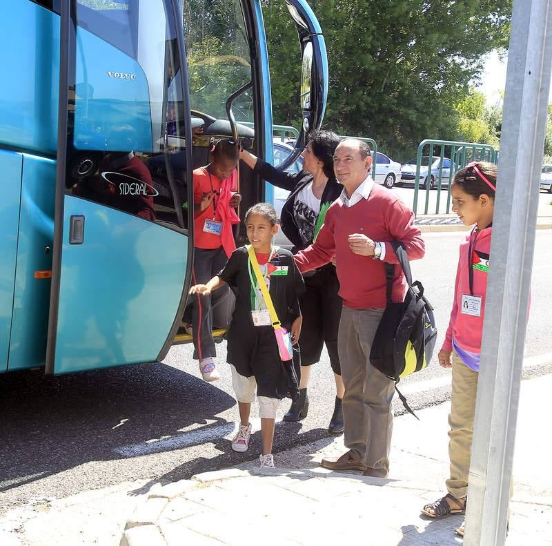 Varios niños saharauis llegan a Palencia para pasar el verano