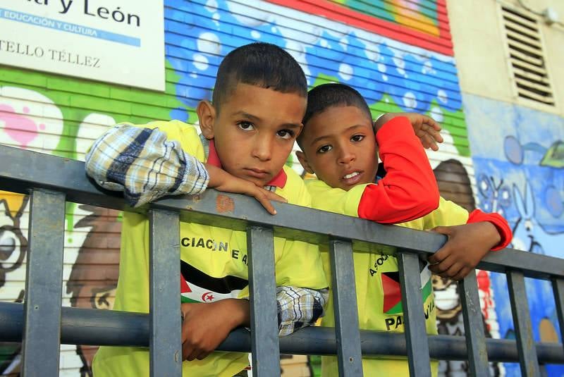 Varios niños saharauis llegan a Palencia para pasar el verano