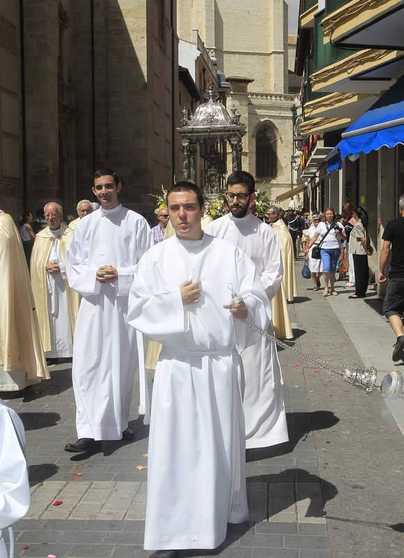 Cientos de personas en el Corpus de Palencia