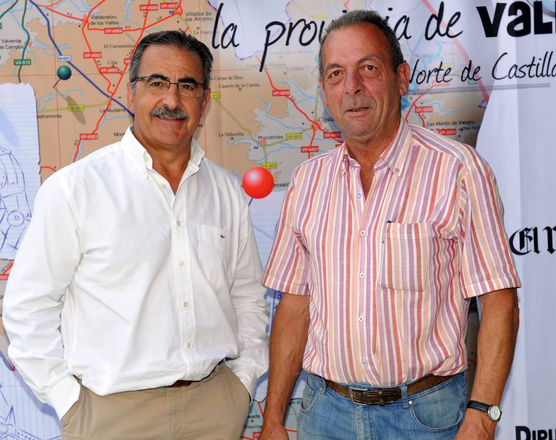 Alejandro García, alcalde de Íscar, y Agustín Rodríguez.