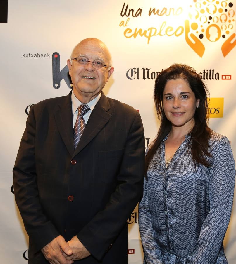 Jesús Mediavilla y Mónica Gallo, del Banco de Alimentos.