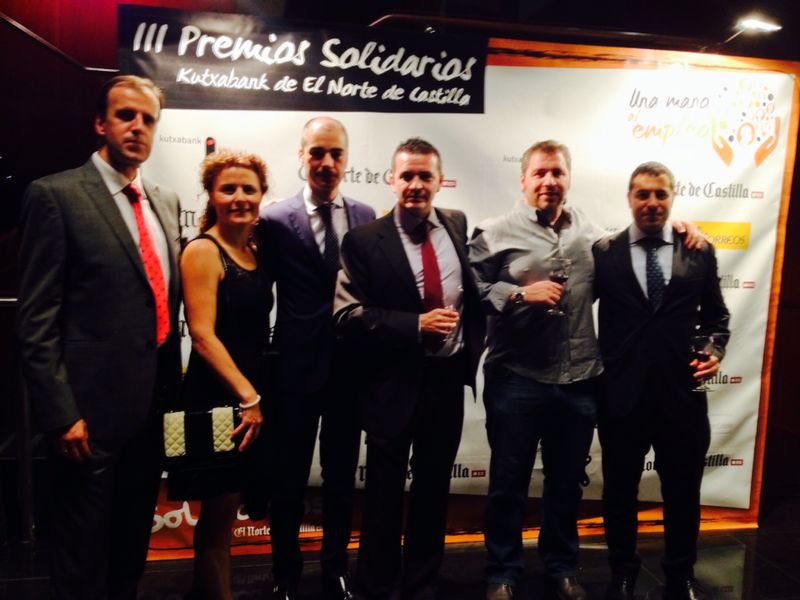 Trabajadores de Kutxabank en la gala.