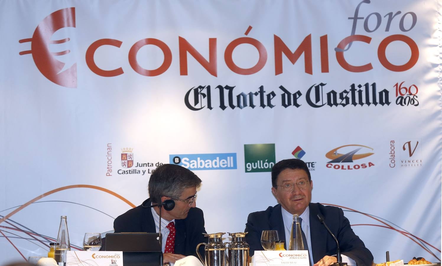 El secretario general de la Organización Mundial del Turismo, Taleb Rifai en el Foro Económico de El Norte de Castilla