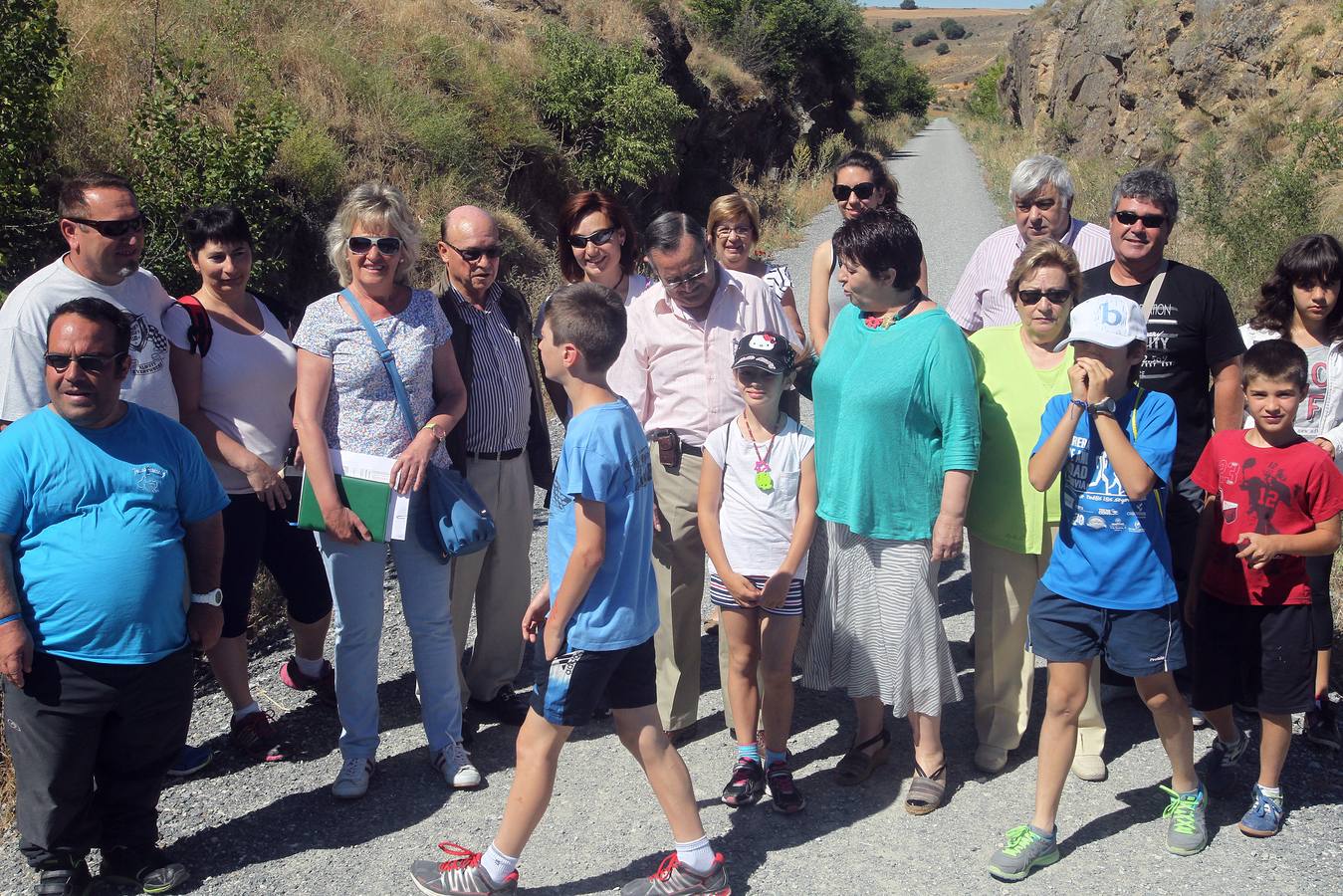 Inauguración del primer tramo de la Vía Verde Valle del Eresma que enlaza Segovia y Yanguas