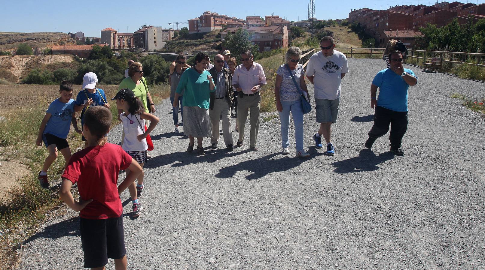 Inauguración del primer tramo de la Vía Verde Valle del Eresma que enlaza Segovia y Yanguas