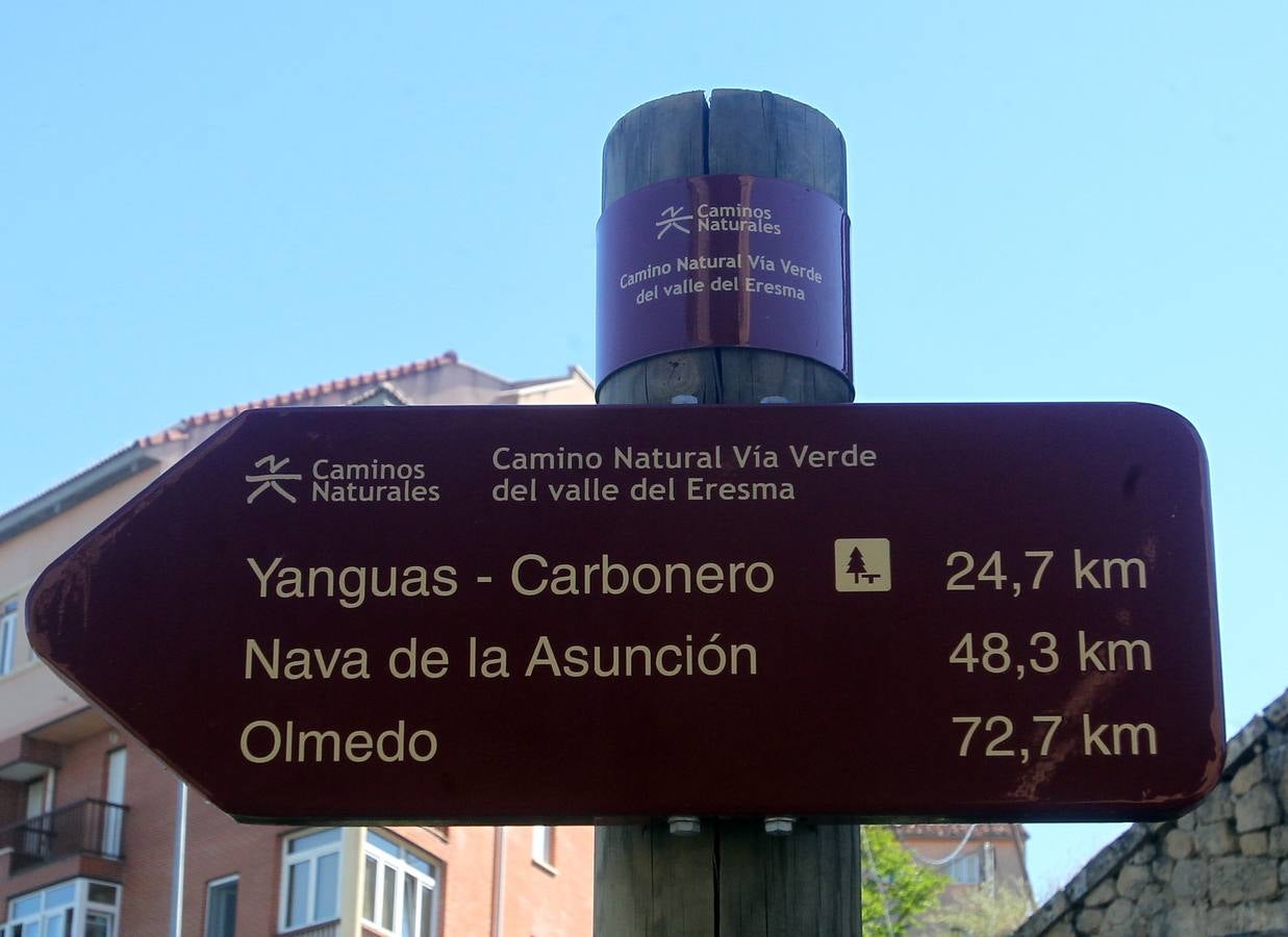 Inauguración del primer tramo de la Vía Verde Valle del Eresma que enlaza Segovia y Yanguas