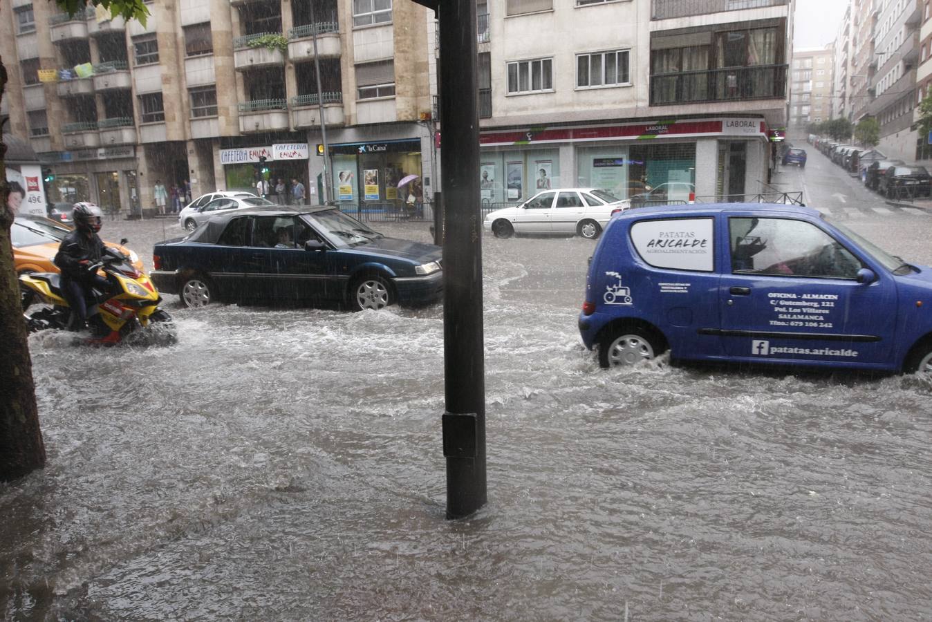 Espectacular tormenta en Salamanca