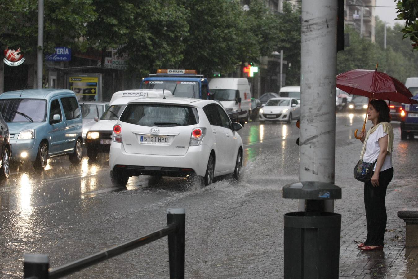 Espectacular tormenta en Salamanca