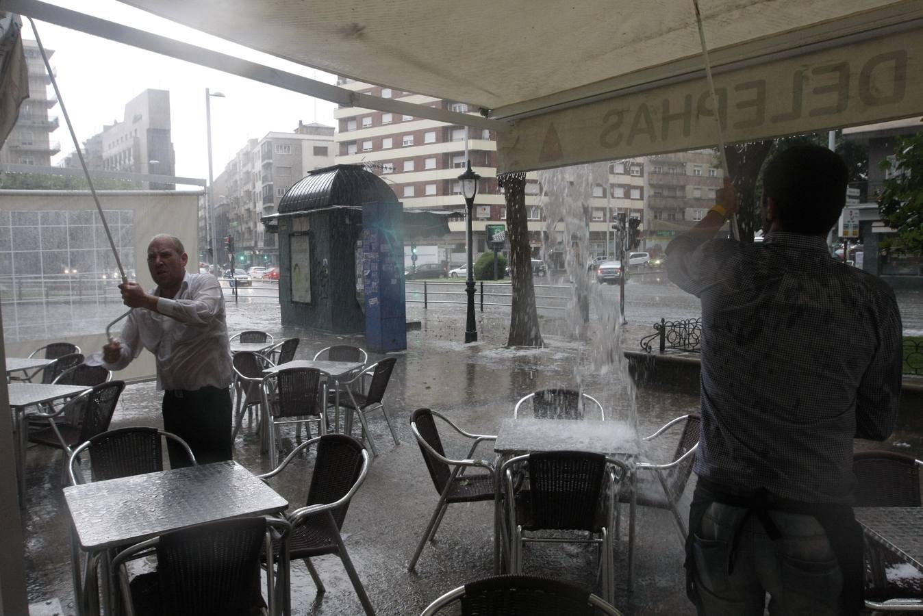 Espectacular tormenta en Salamanca