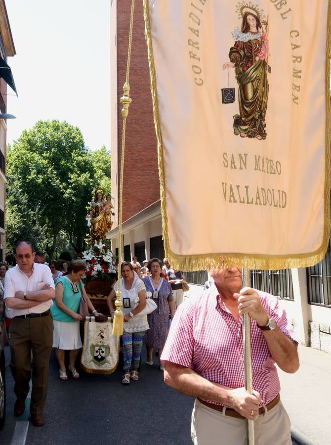 Procesión de la Virgen del Carmen en el barrio Cuatro de Marzo de Valladolid
