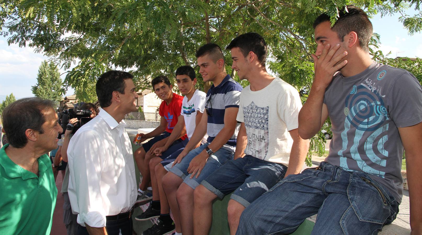 El secretario general del PSOE Pedro Sánchez, en Grajera (Segovia)