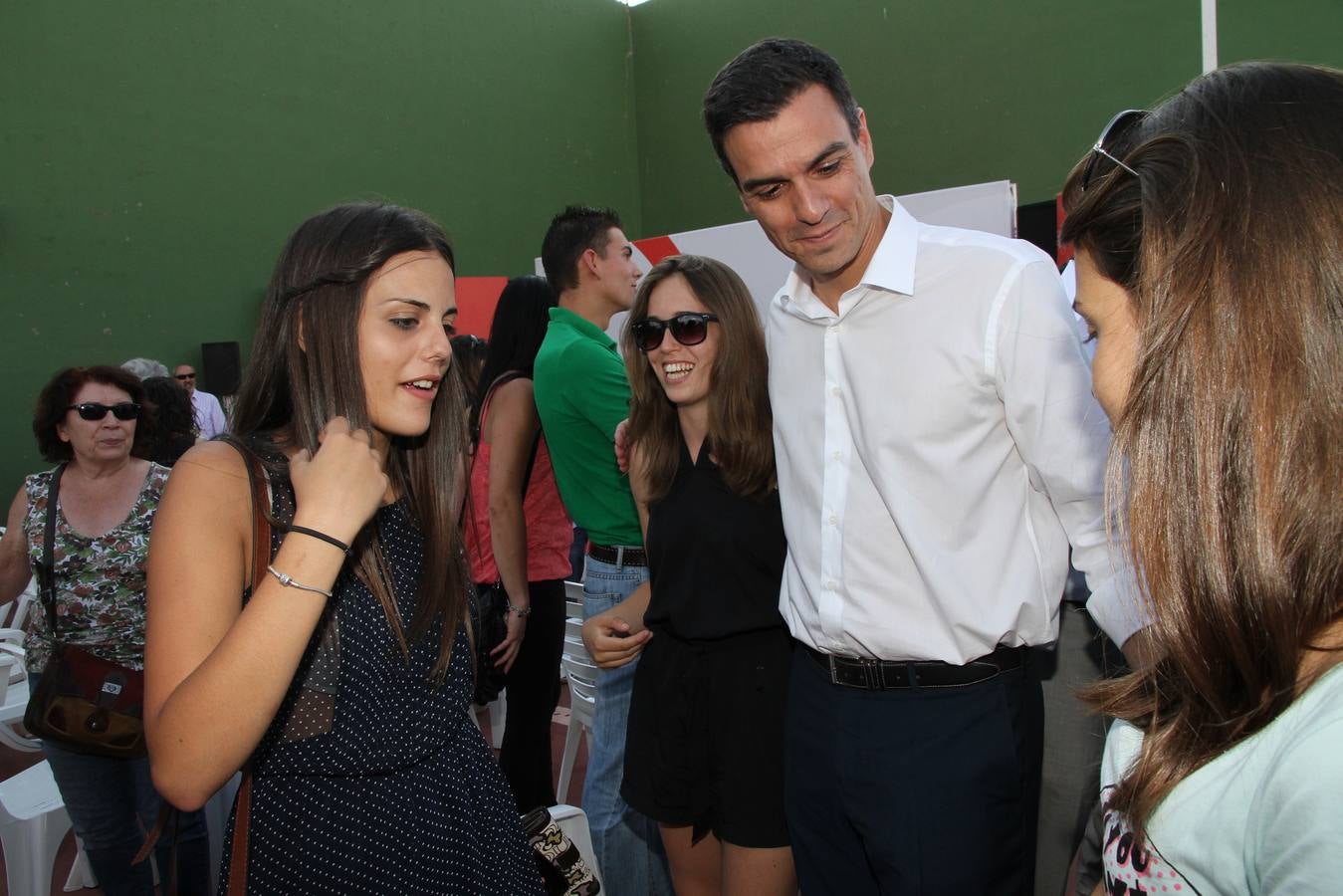 El secretario general del PSOE Pedro Sánchez, en Grajera (Segovia)
