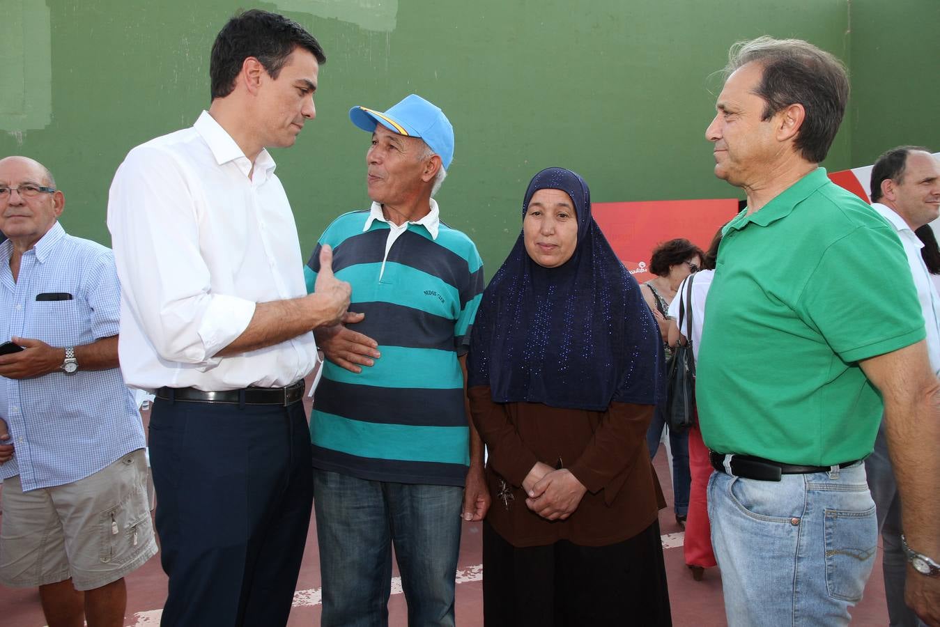 El secretario general del PSOE Pedro Sánchez, en Grajera (Segovia)