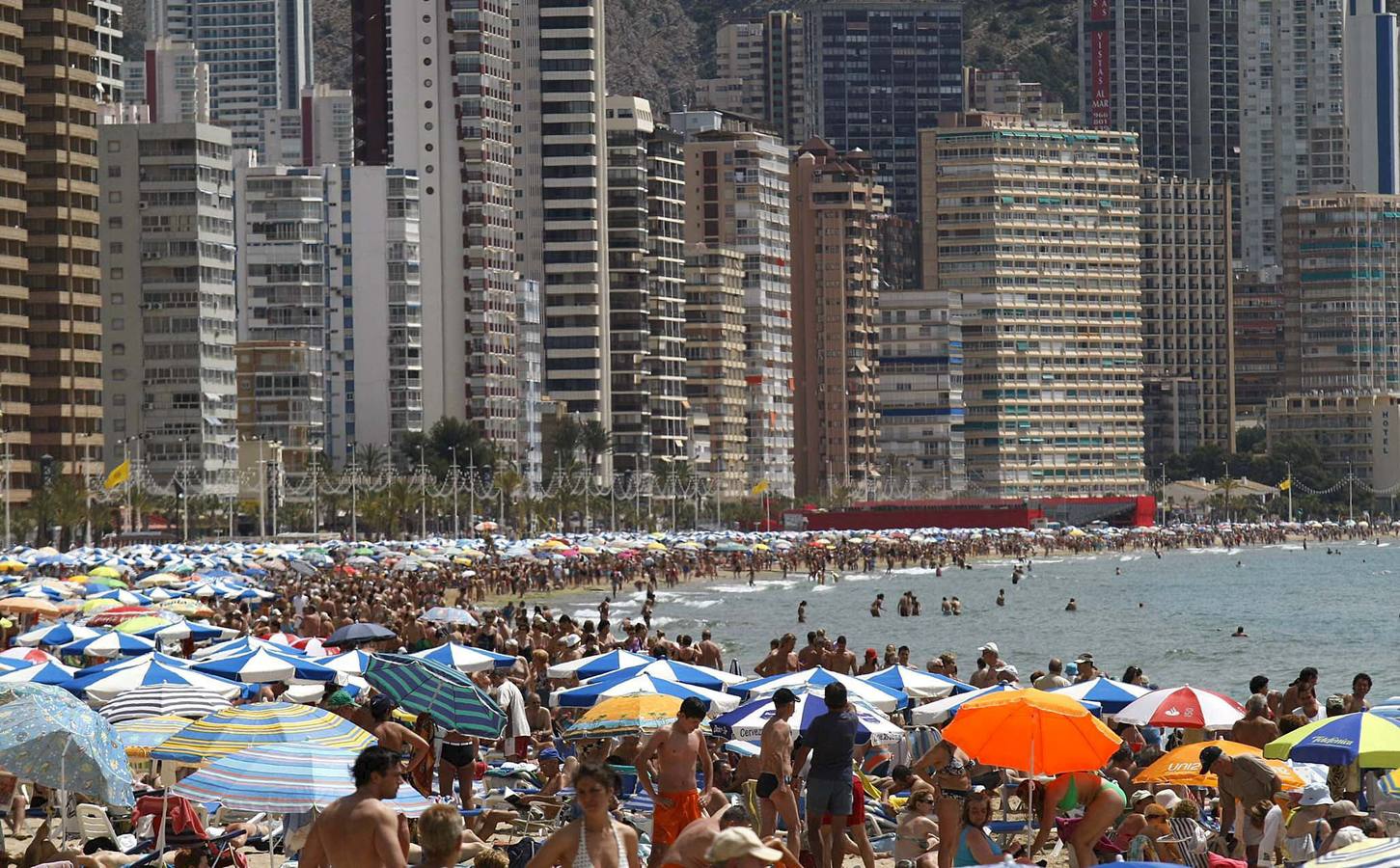 Playa de Levante de Benidorm.