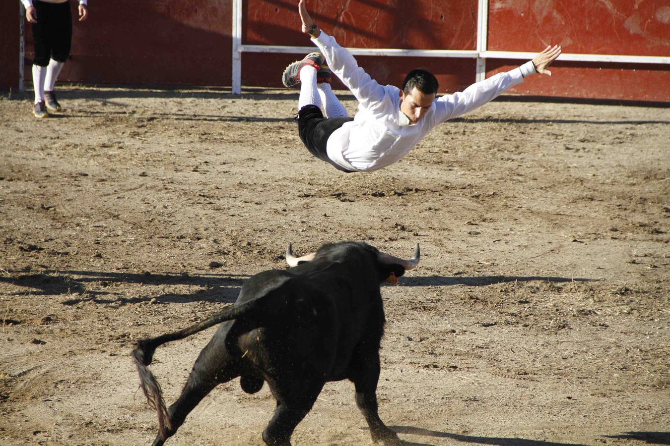 Exhibición de cortes, quiebros y saltos en Campaspero