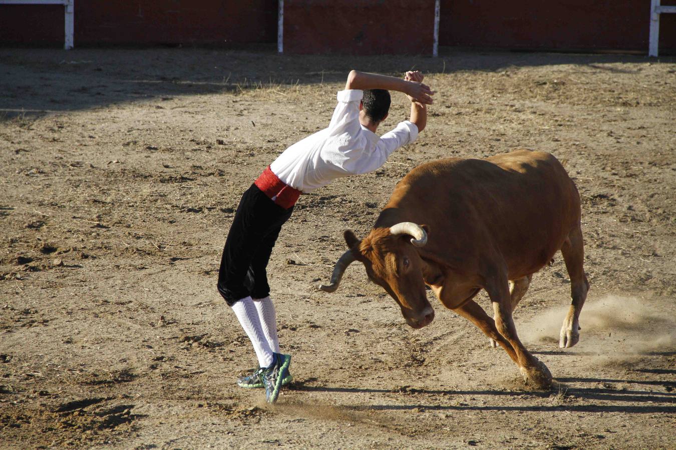 Exhibición de cortes, quiebros y saltos en Campaspero