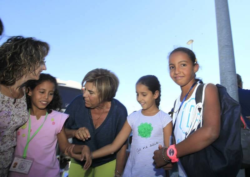 Despedida de niños saharauis en Palencia