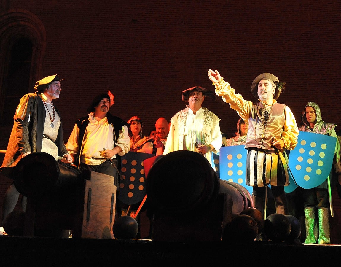 Recreación de la llegada de Padilla, Bravo y Zapata a Medina del Campo