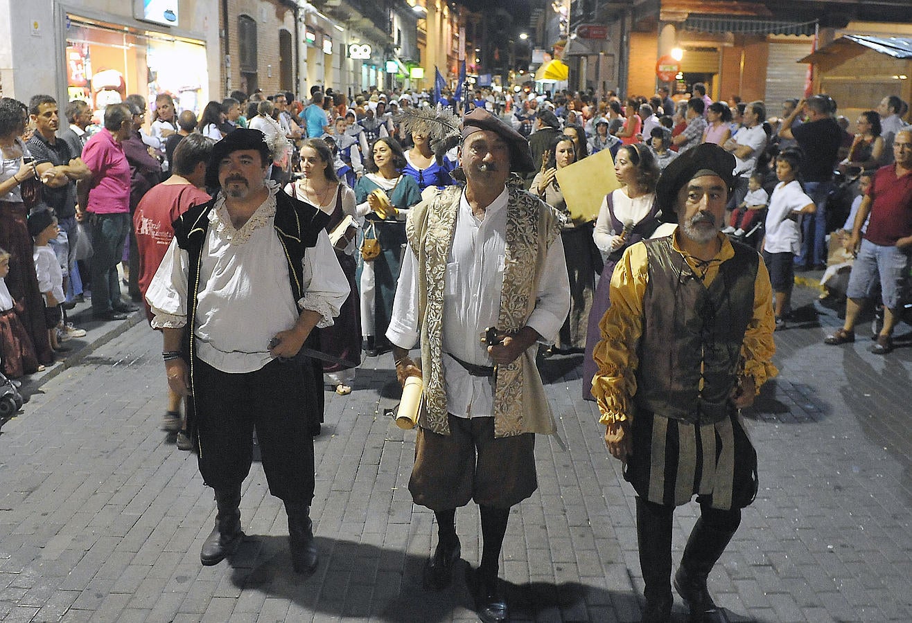 Recreación de la llegada de Padilla, Bravo y Zapata a Medina del Campo