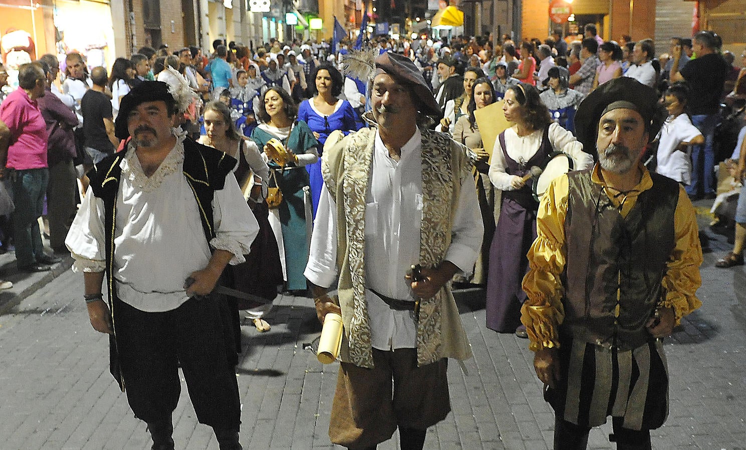 Recreación de la llegada de Padilla, Bravo y Zapata a Medina del Campo