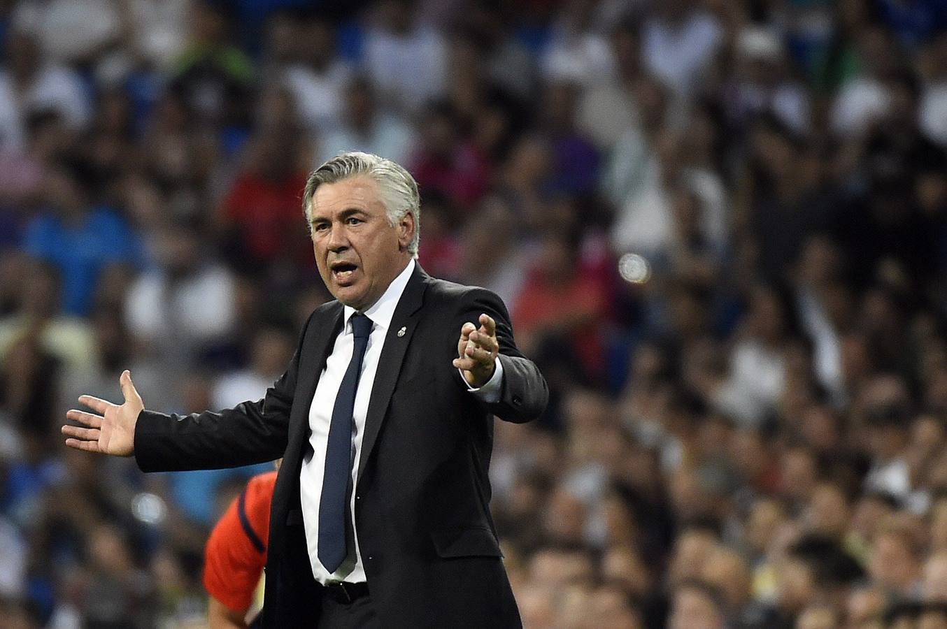 Carlo Ancelotti, en el encuentro ante el Córdoba.