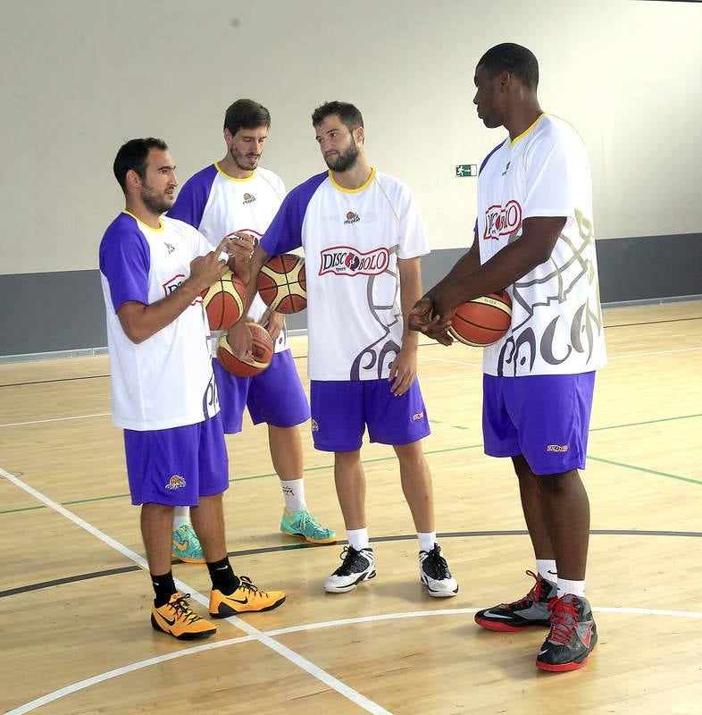 Primer entrenamiento del Baloncesto Palencia de la temporada 2014-2015