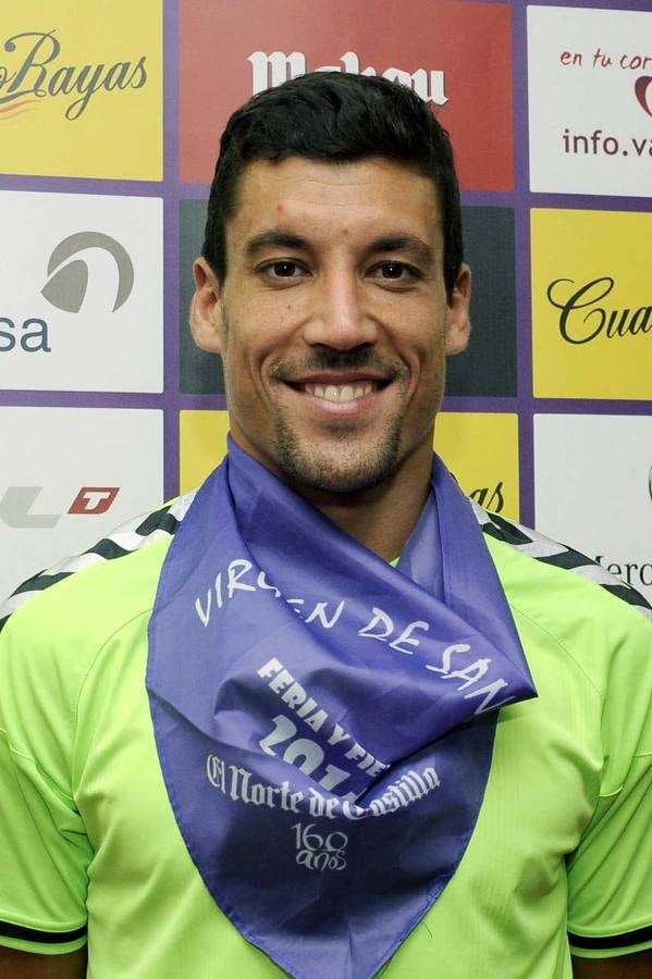 «Mis más sinceros deseos de felicidad para los vallisoletanos en nuestras fiestas». Jesús Rueda. Capitán del Real Valladolid