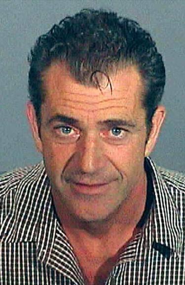 Mel Gibson. Detenido por conducir bajo la influencia de sustancias en julio de 2006.