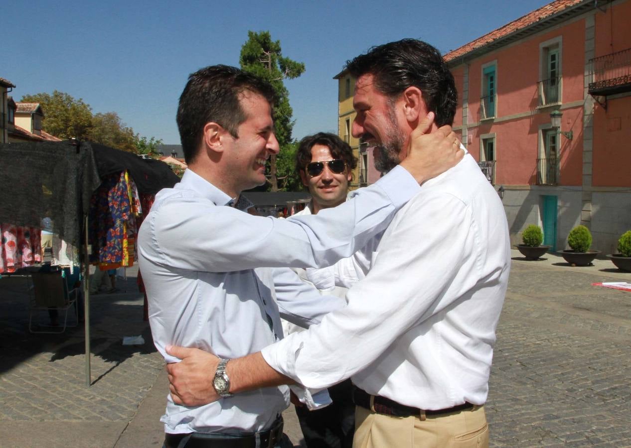 Luis Tudanca mantiene un encuentro con alcaldes socialistas en el Real Sitio de San Ildefonso (Segovia)
