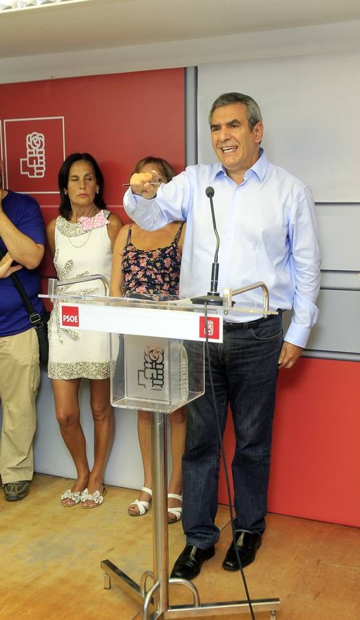 Julio Villarrubia presenta su candidatura a la Secretaría General del PSOE de Castilla y León en Palencia