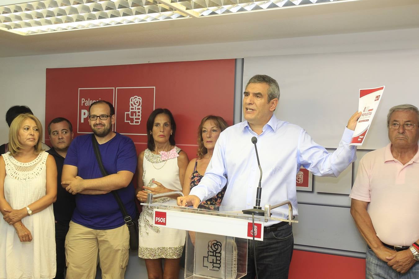 Julio Villarrubia presenta su candidatura a la Secretaría General del PSOE de Castilla y León en Palencia