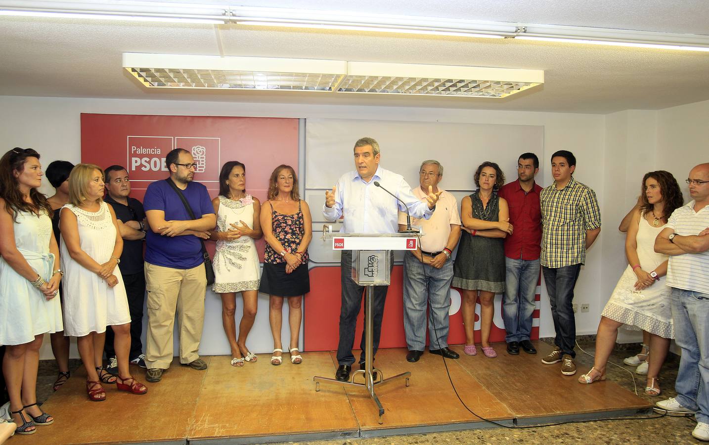 Julio Villarrubia presenta su candidatura a la Secretaría General del PSOE de Castilla y León en Palencia