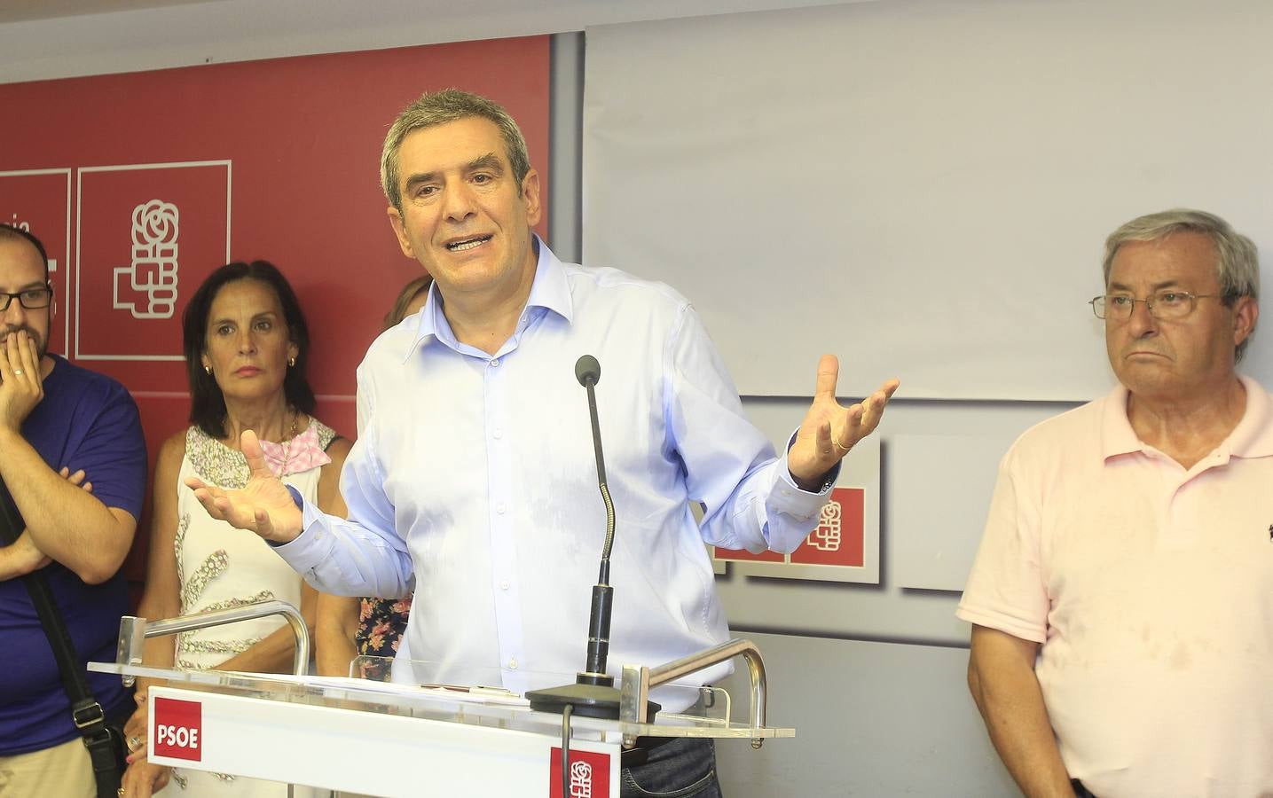 Julio Villarrubia presenta su candidatura a la Secretaría General del PSOE de Castilla y León en Palencia