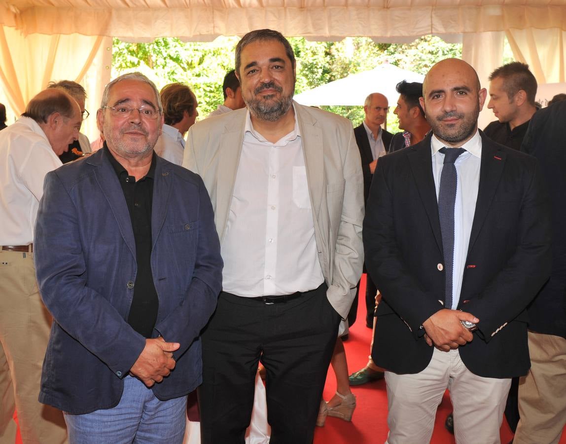 Gonzalo Jiménez, secretario general de la Fundación Las Edades del Hombre;Carlos Aganzo, director de El Norte de Castilla, y Enrique Martín, de Las Edades.