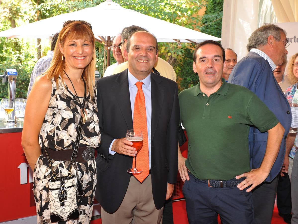 Maribel Campos (Universidad de Valladolid), Antonio Calonge (Fundación Villalar) y José María Díaz, de El Norte.